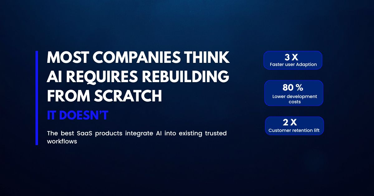 Most AI features in mature SaaS ship as a panel inside something users already trust, not a standalone product.