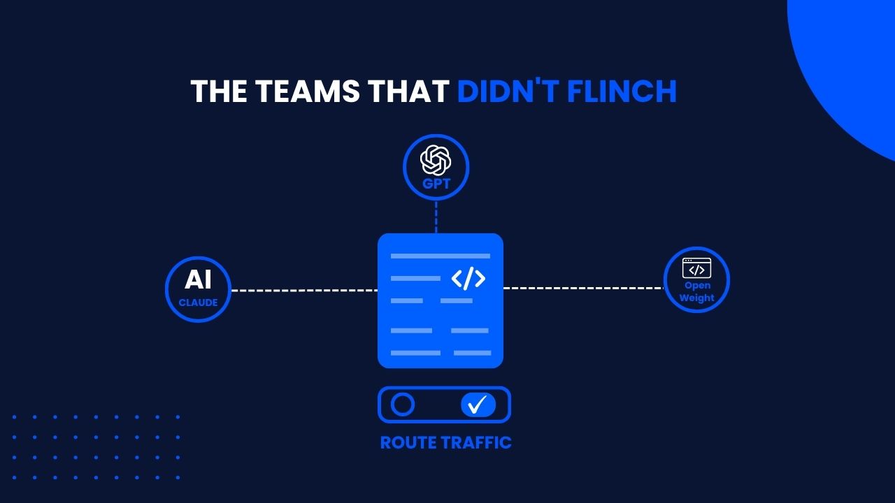 Teams that routed every model call through one abstraction could reroute traffic to Claude, GPT, or an open-weight fallback when Fable 5 went dark.